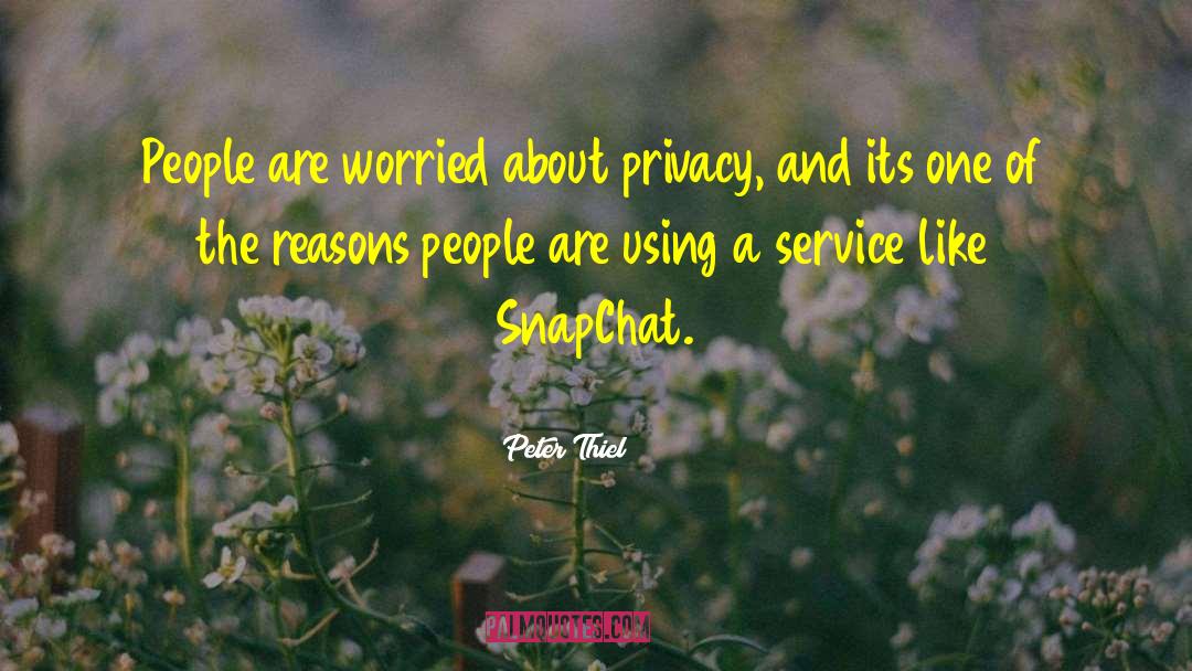 Snapchat quotes by Peter Thiel