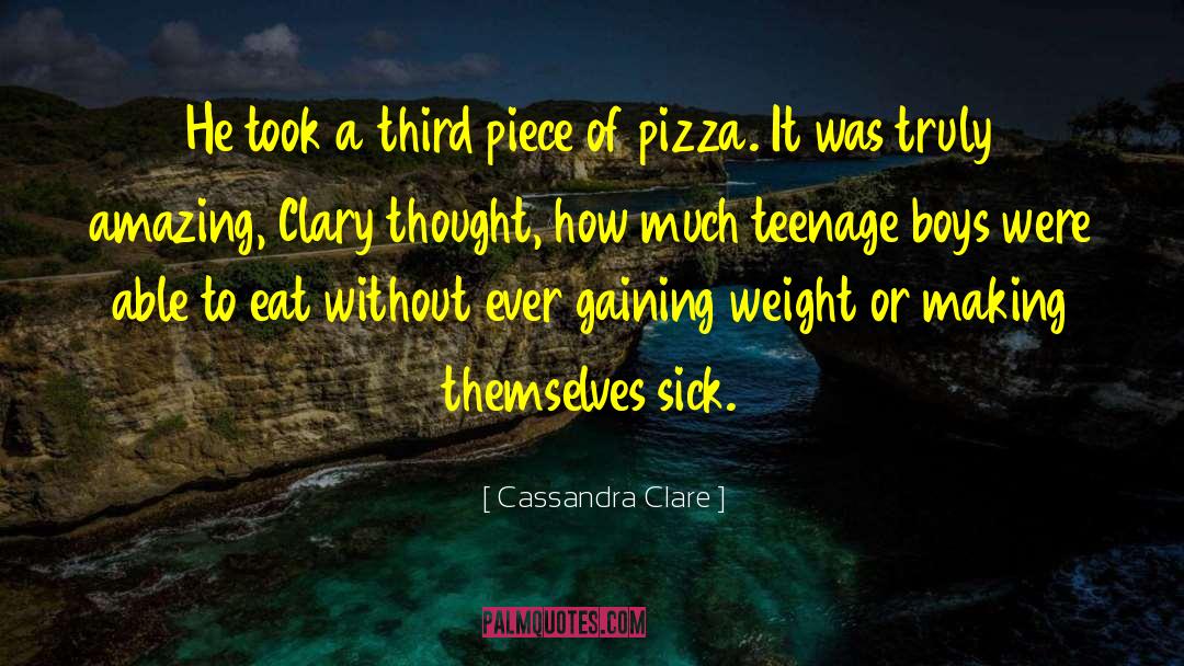 Snappy Pizza quotes by Cassandra Clare