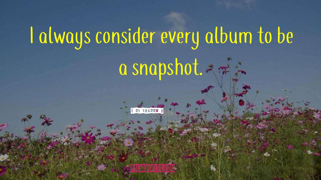 Snapshots quotes by DJ Shadow