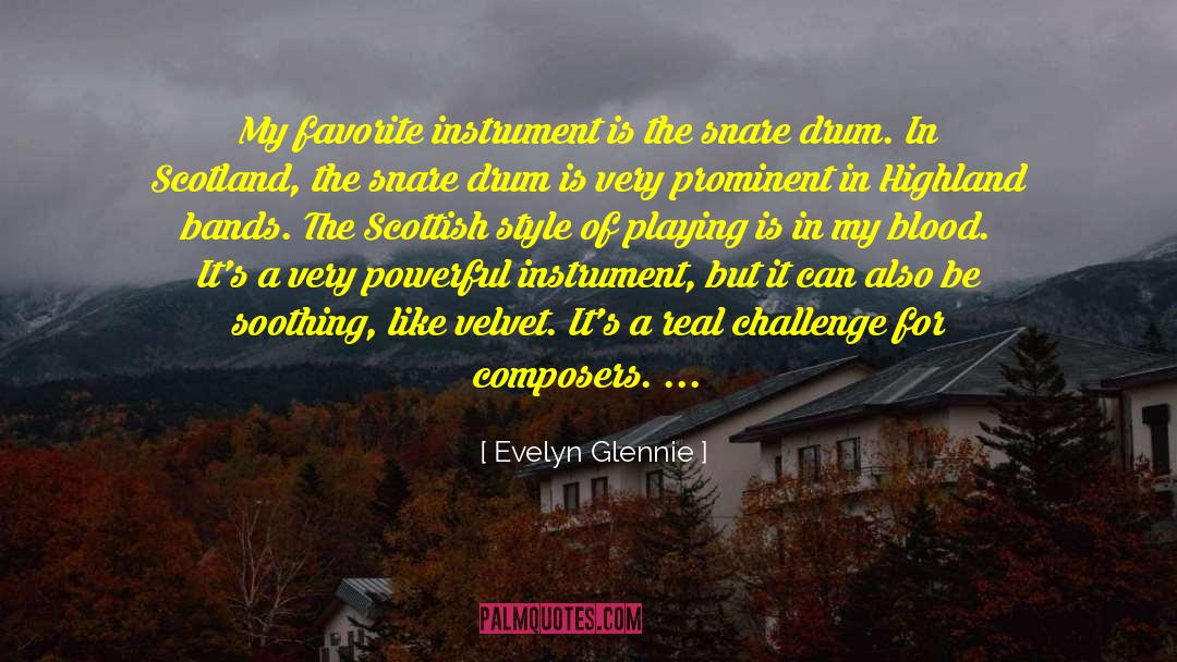 Snare quotes by Evelyn Glennie
