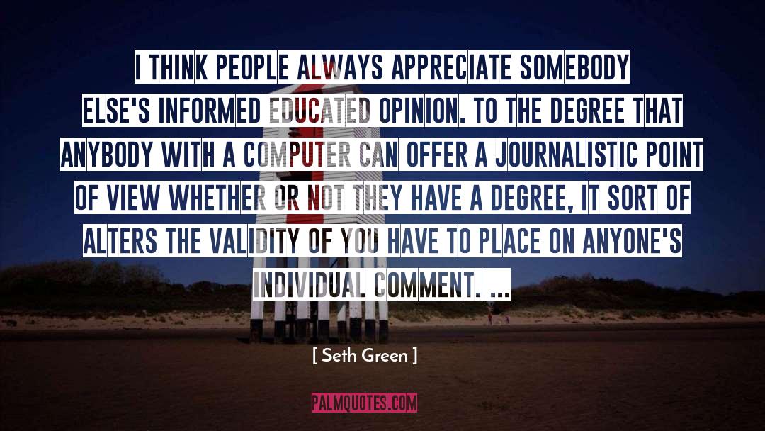 Snark Comment quotes by Seth Green