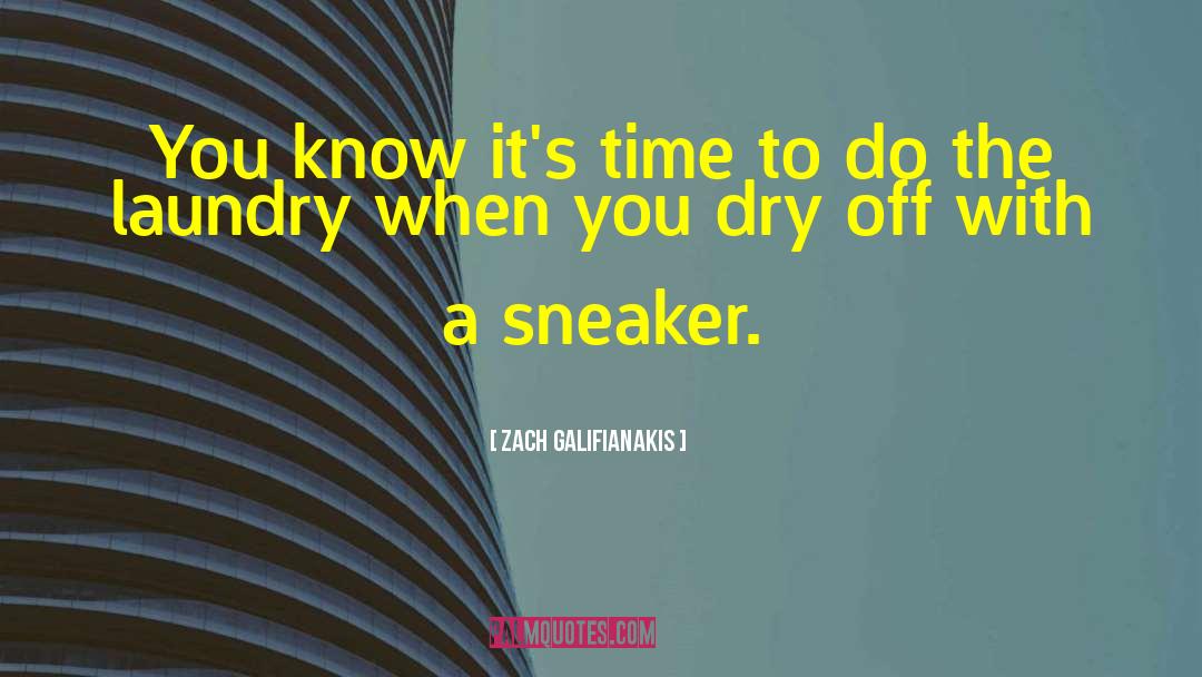 Sneakers quotes by Zach Galifianakis