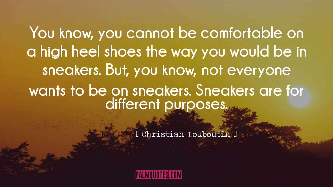 Sneakers quotes by Christian Louboutin