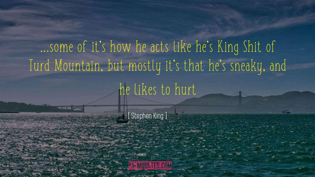 Sneaky And Sly quotes by Stephen King
