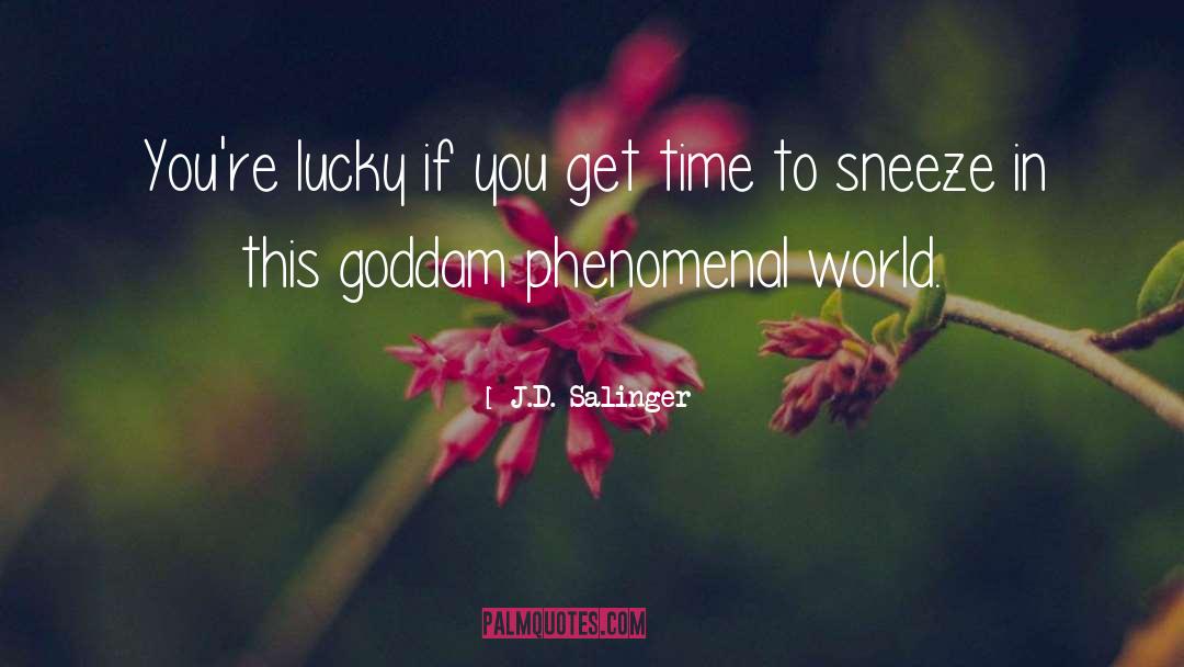 Sneeze quotes by J.D. Salinger