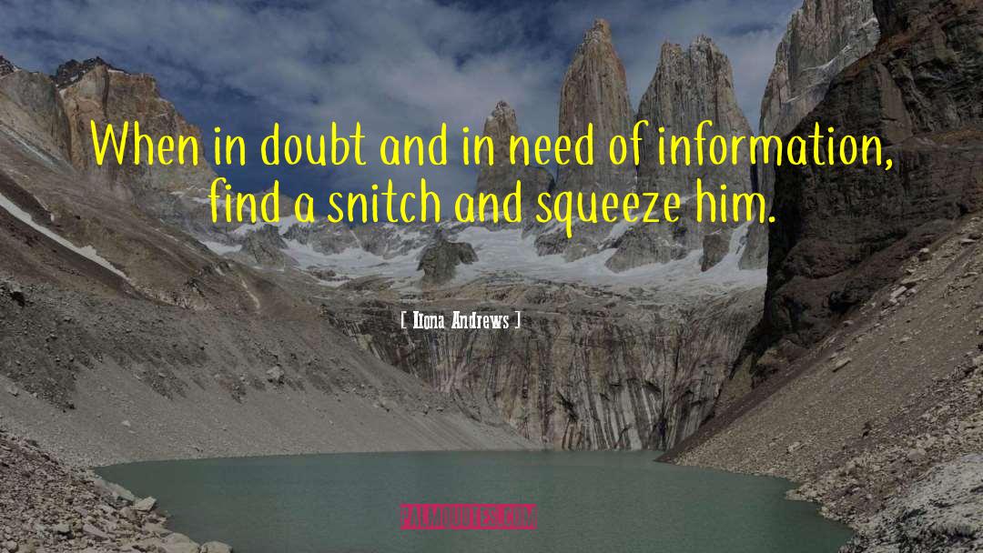 Snitch quotes by Ilona Andrews