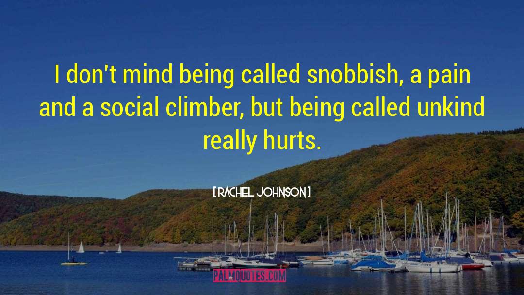 Snobbish quotes by Rachel Johnson