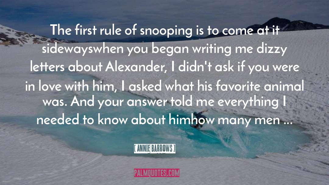 Snooping quotes by Annie Barrows