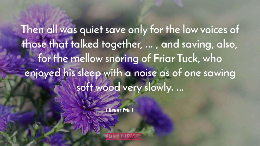 Snoring quotes by Howard Pyle