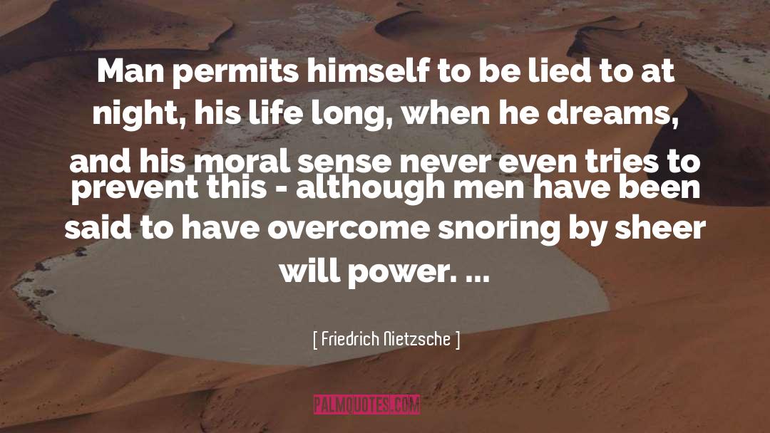 Snoring quotes by Friedrich Nietzsche