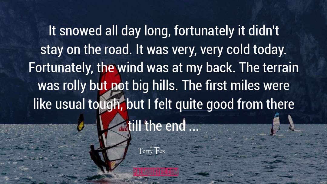 Snowed In quotes by Terry Fox