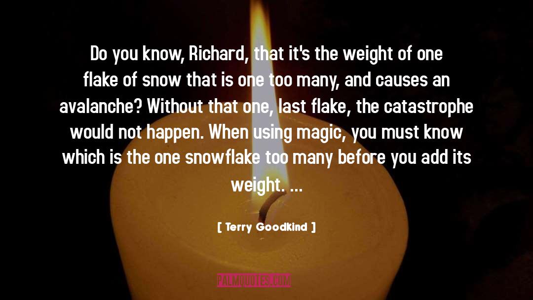 Snowflake quotes by Terry Goodkind