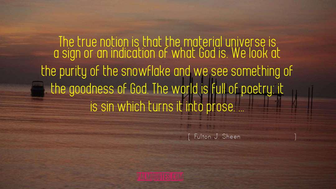 Snowflake quotes by Fulton J. Sheen