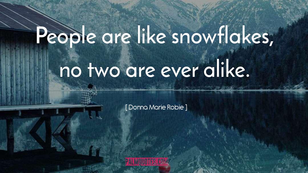 Snowflakes quotes by Donna Marie Robie