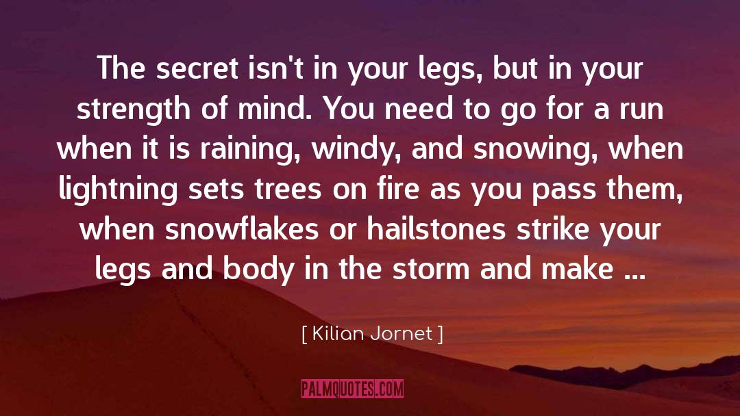 Snowing quotes by Kilian Jornet