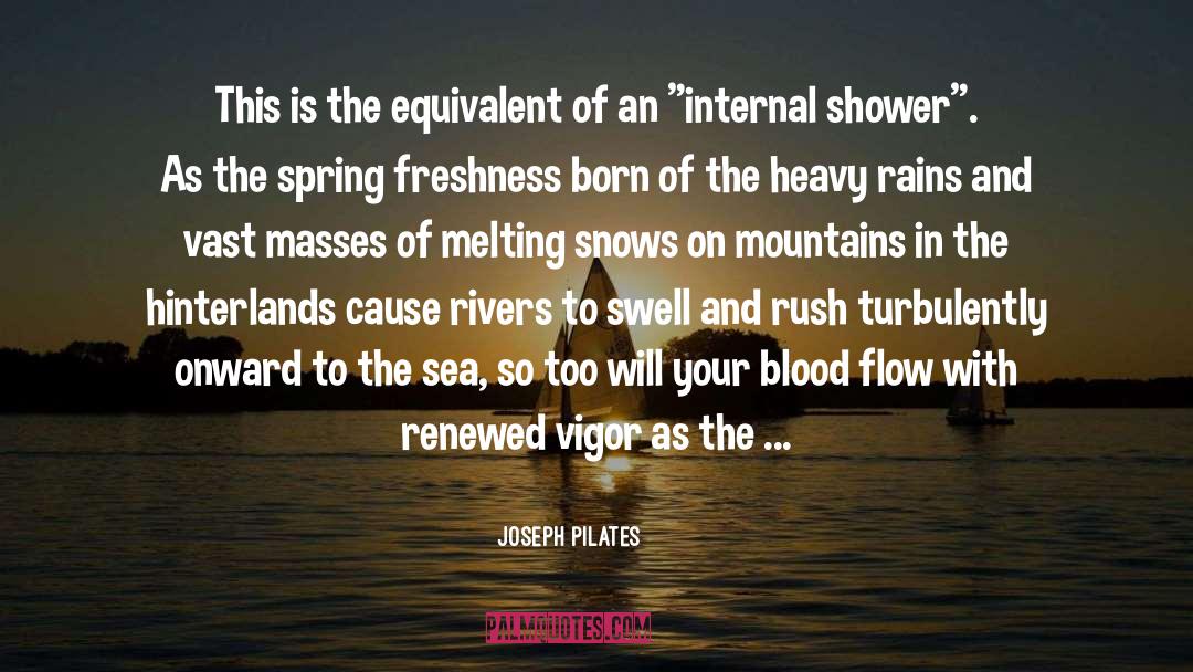 Snows quotes by Joseph Pilates