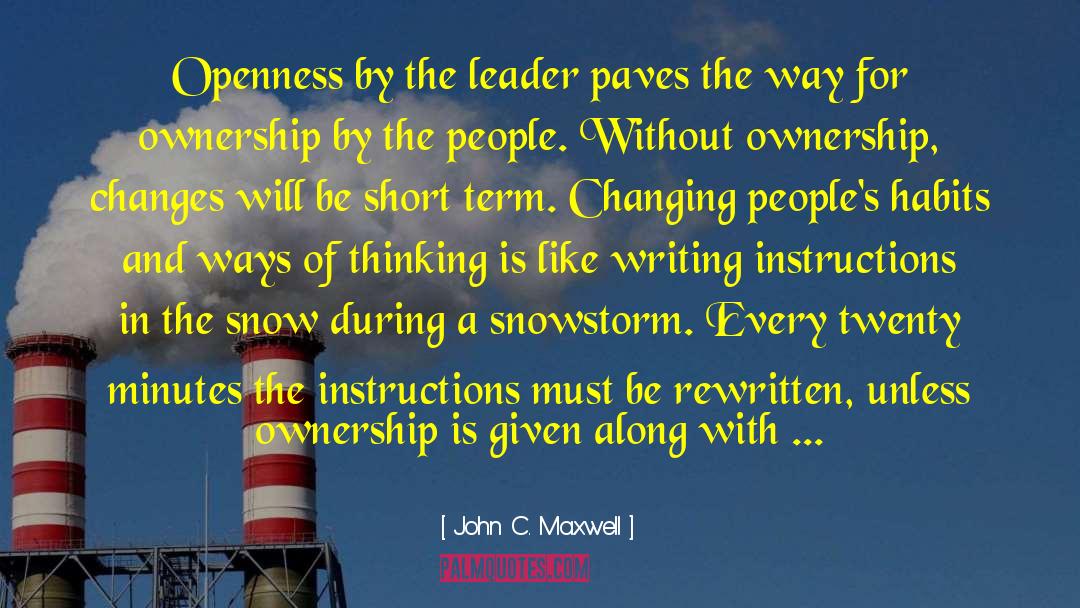 Snowstorm quotes by John C. Maxwell