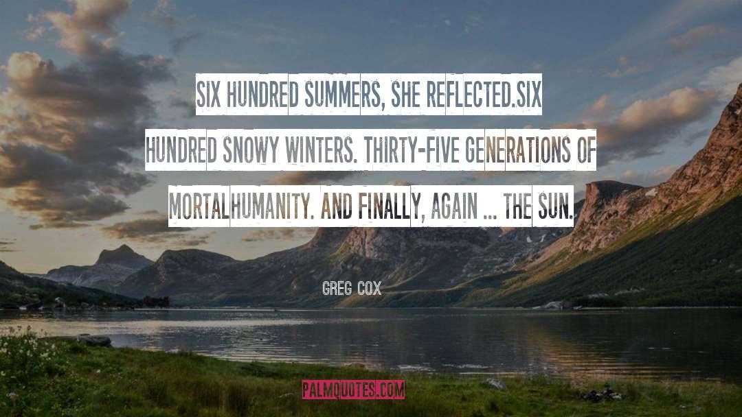 Snowy quotes by Greg Cox