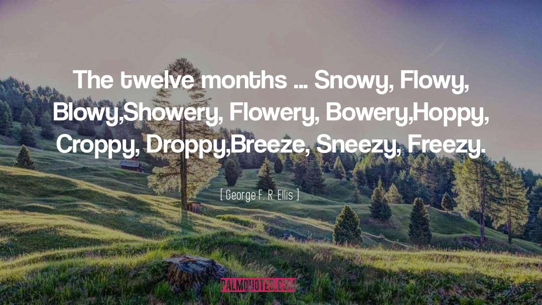 Snowy quotes by George F. R. Ellis