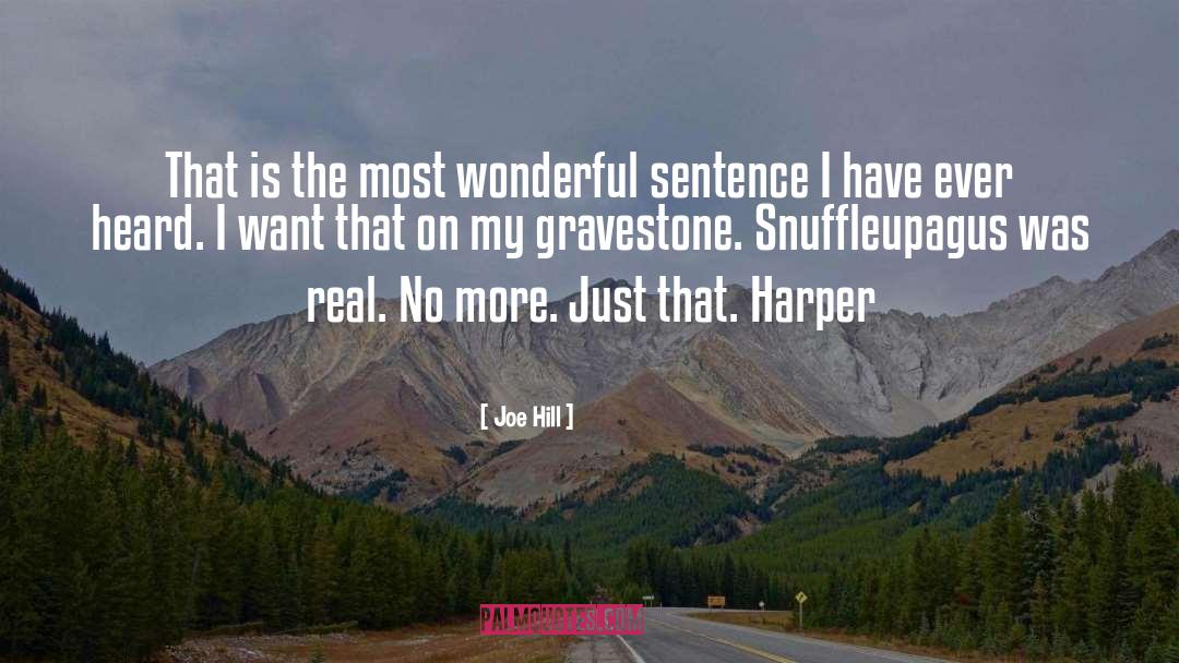 Snuffleupagus quotes by Joe Hill