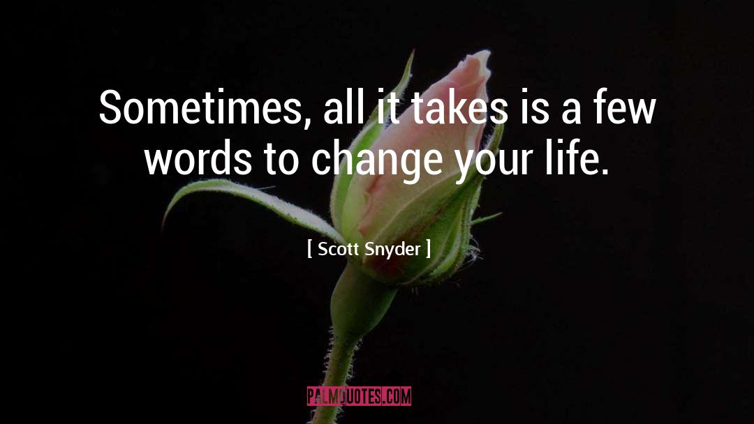 Snyder quotes by Scott Snyder