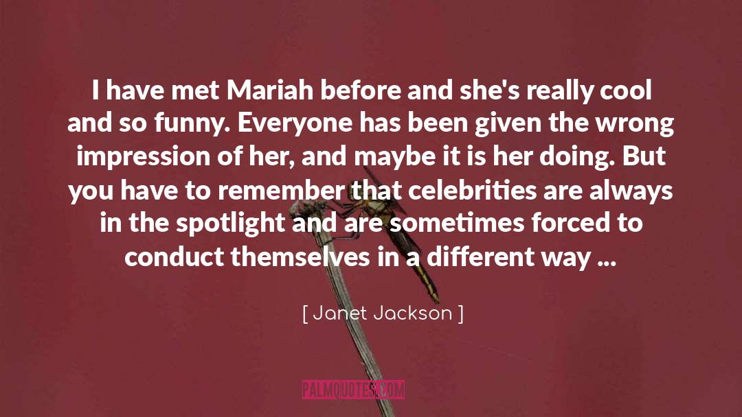 So Funny quotes by Janet Jackson