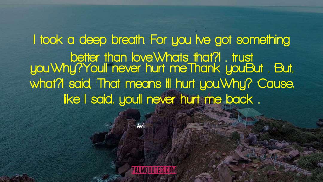 So Hurt quotes by Avi