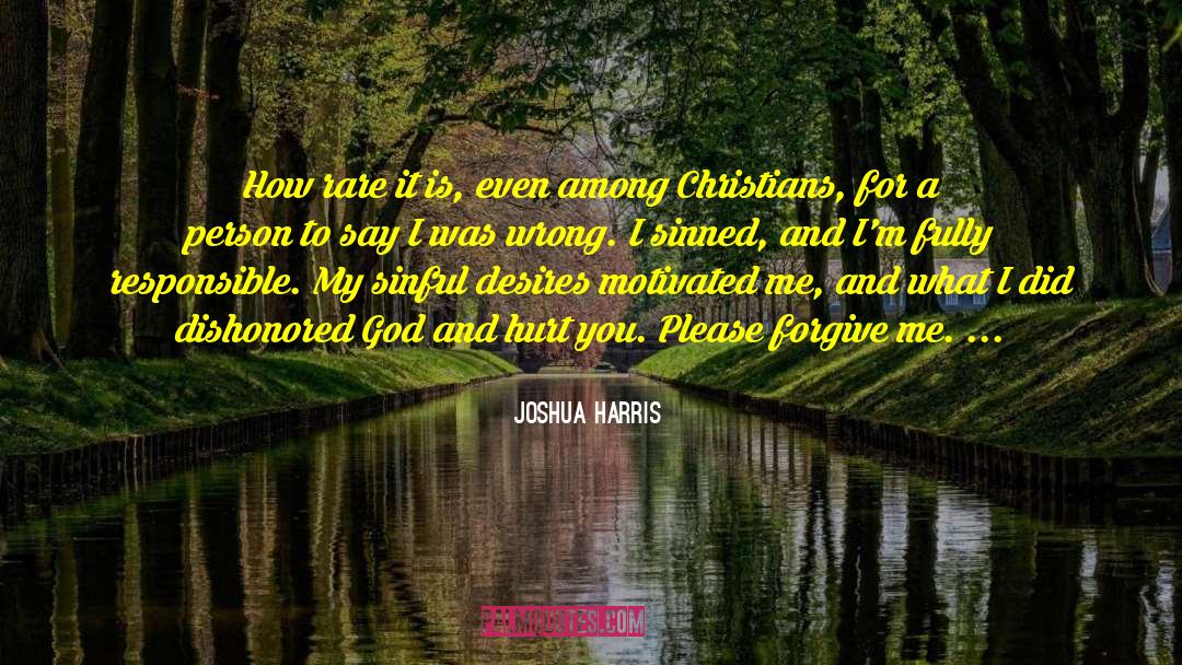 So Hurt quotes by Joshua Harris