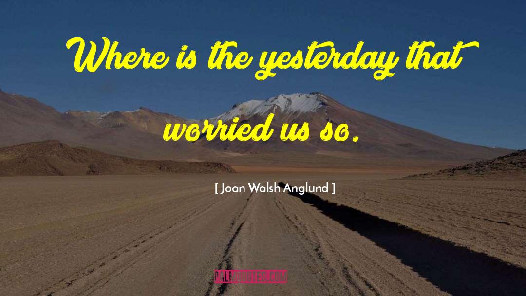 So Yesterday quotes by Joan Walsh Anglund