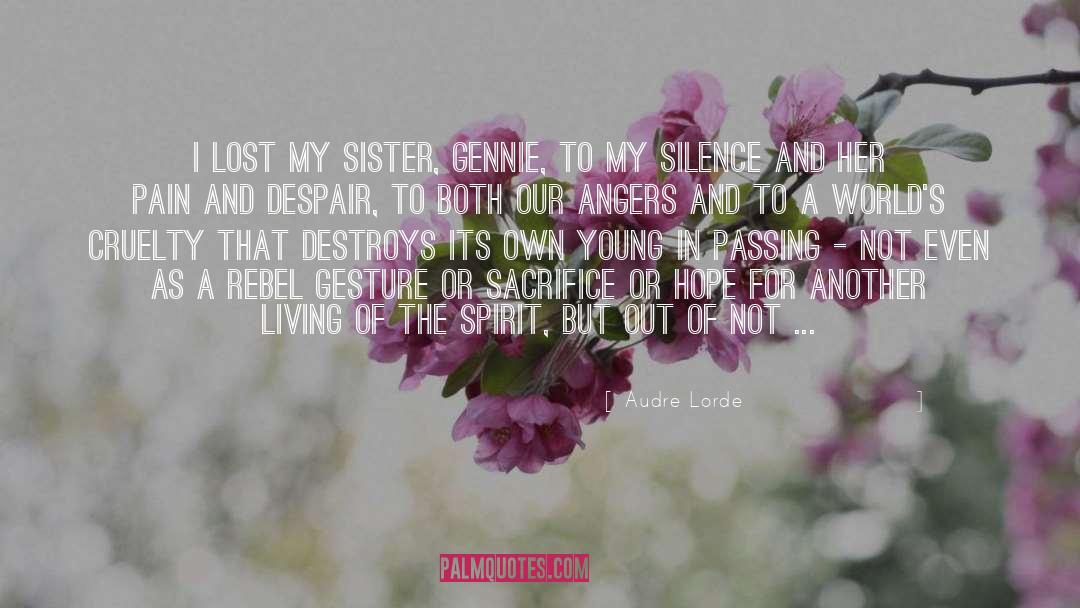 Soaked In Silence quotes by Audre Lorde