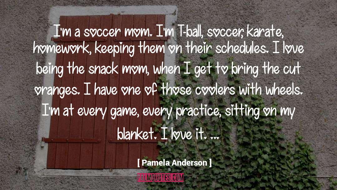 Soccer Mom quotes by Pamela Anderson
