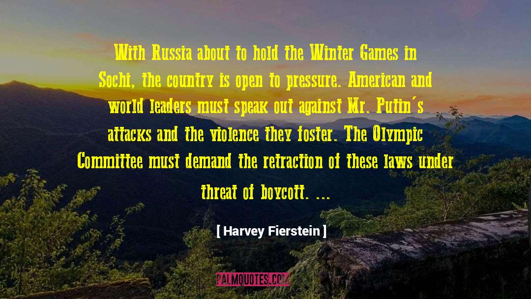 Sochi quotes by Harvey Fierstein