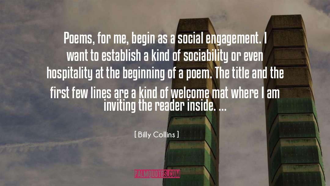 Sociability quotes by Billy Collins