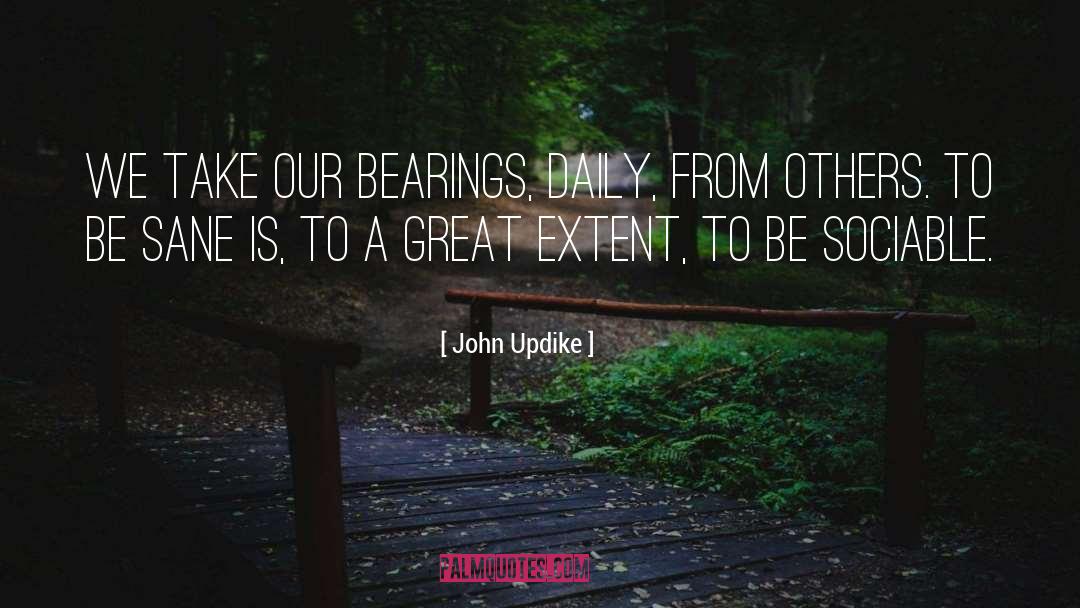 Sociable quotes by John Updike