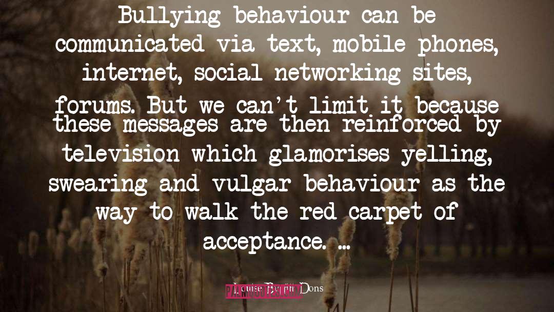 Social Acceptance Article quotes by Louise Burfitt-Dons