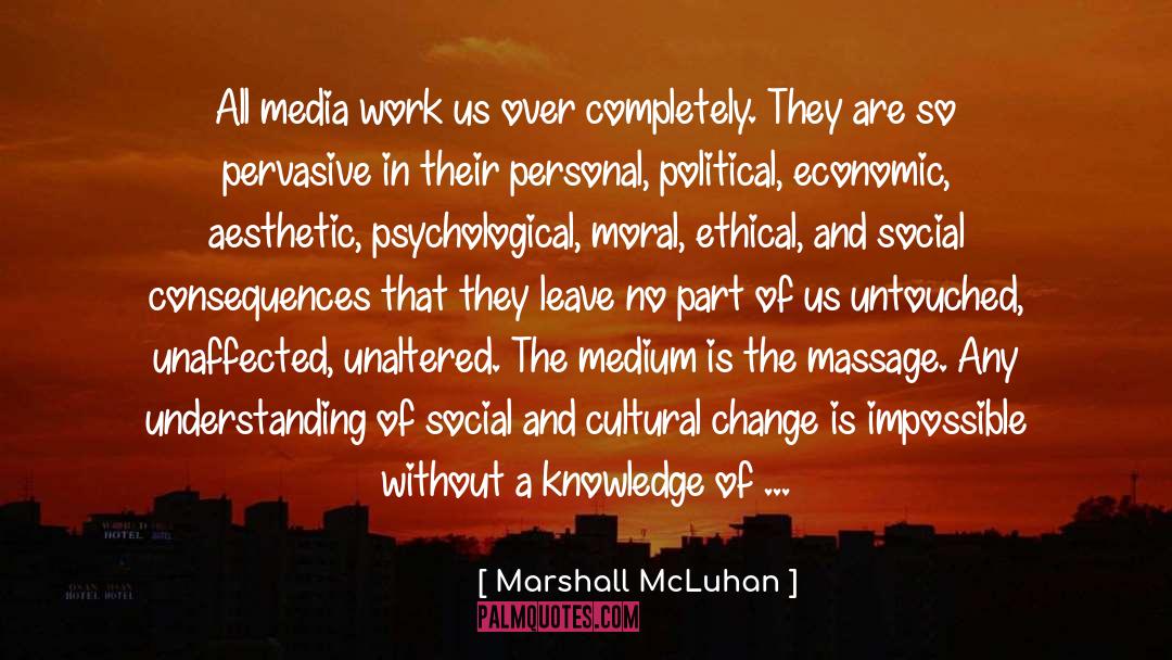 Social Awareness quotes by Marshall McLuhan