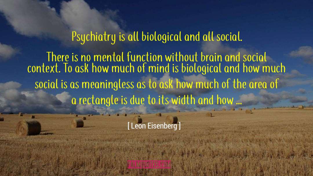 Social Brain Hypothesis quotes by Leon Eisenberg