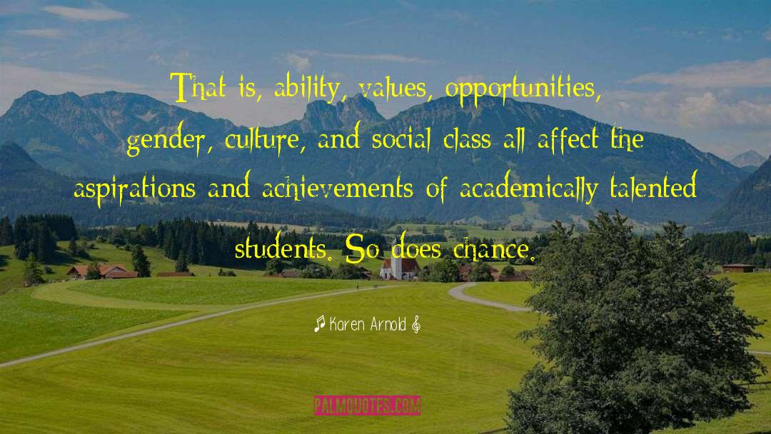 Social Class quotes by Karen Arnold
