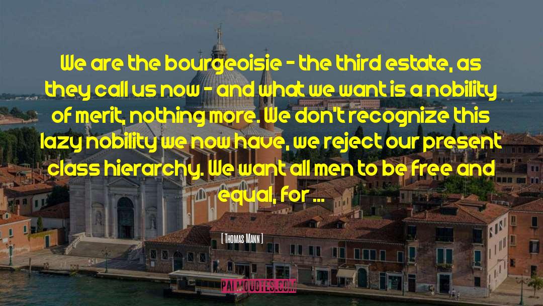 Social Class quotes by Thomas Mann