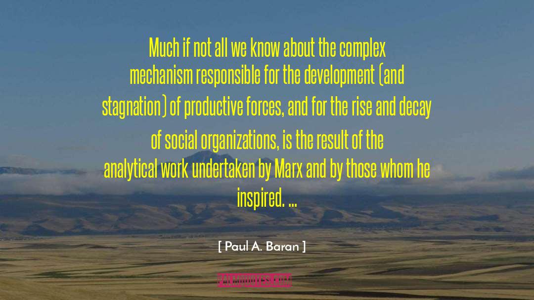 Social Concerns quotes by Paul A. Baran