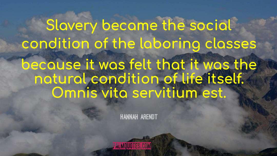 Social Condition quotes by Hannah Arendt