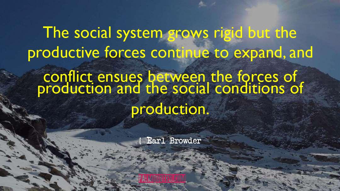Social Conditions quotes by Earl Browder