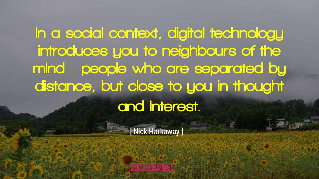 Social Context quotes by Nick Harkaway