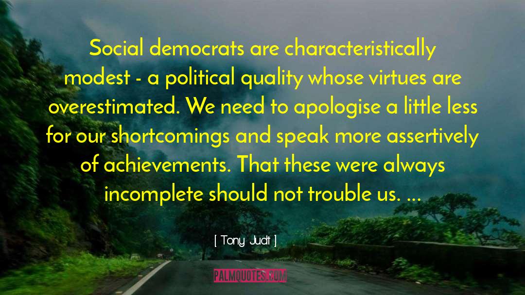 Social Democrats quotes by Tony Judt
