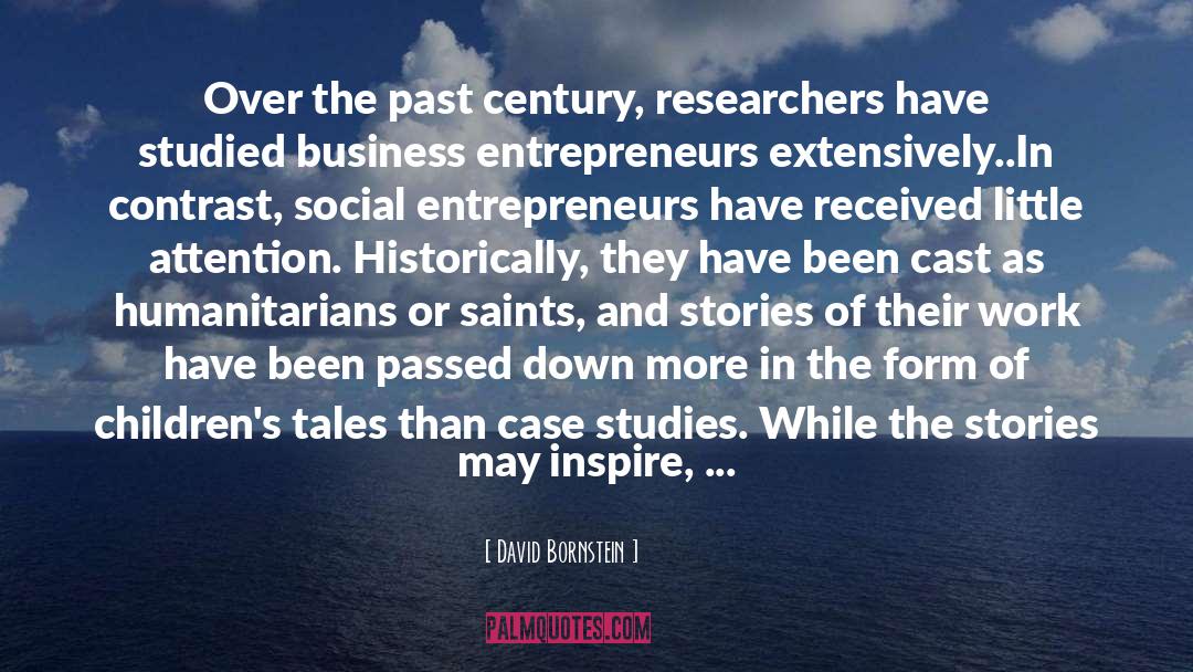 Social Entrepreneurship quotes by David Bornstein