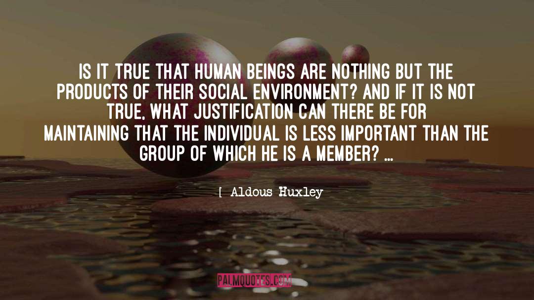 Social Environment quotes by Aldous Huxley