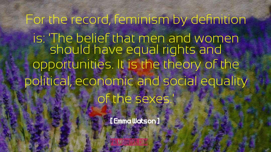 Social Equality quotes by Emma Watson