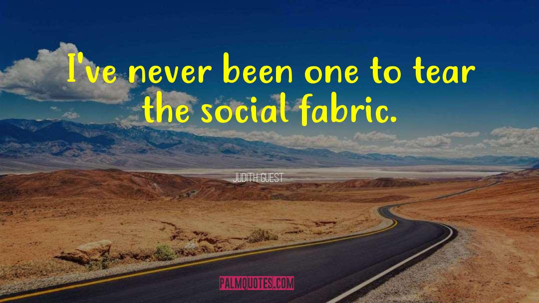 Social Fabric quotes by Judith Guest