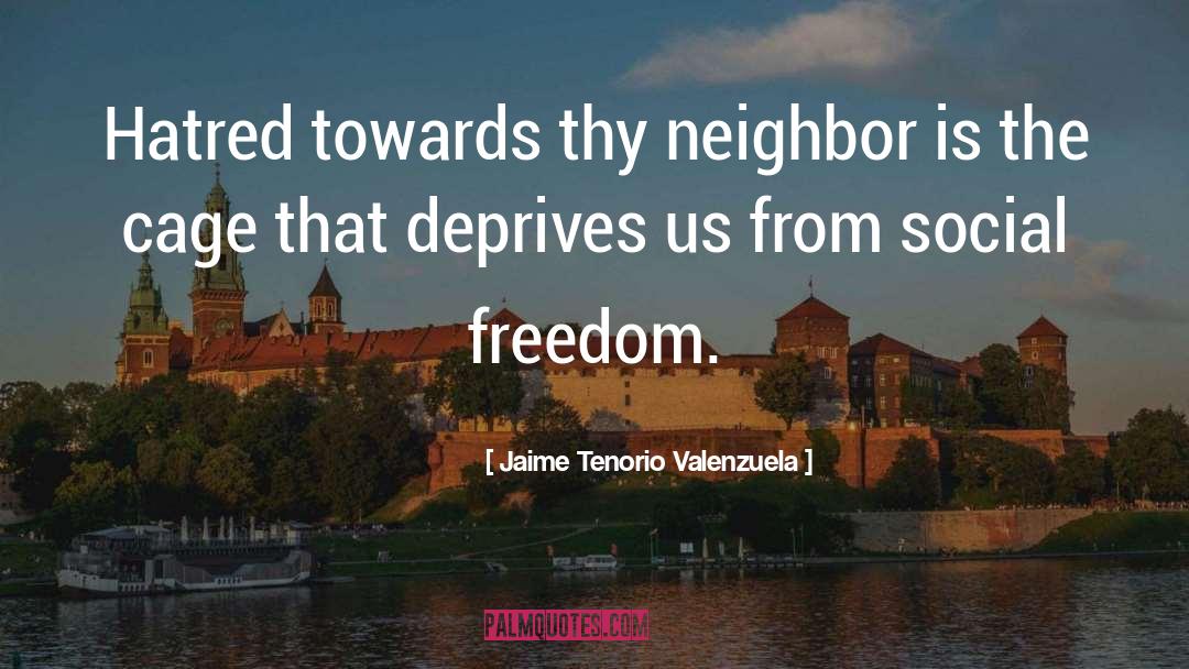 Social Freedom quotes by Jaime Tenorio Valenzuela