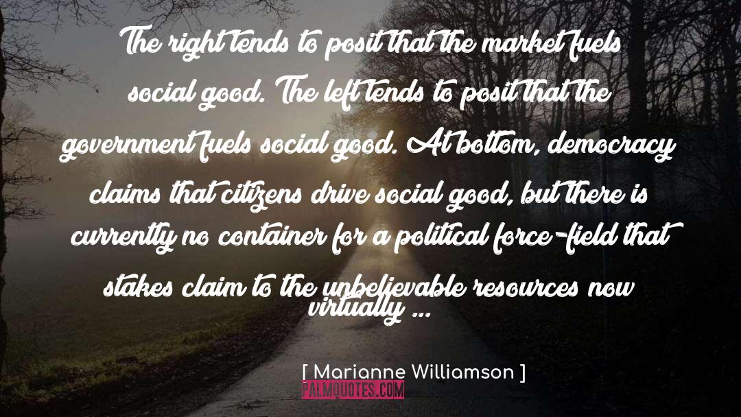 Social Good quotes by Marianne Williamson